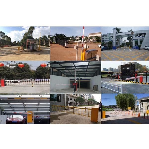 RFID Parking Lot Flap Barrier System Speed Adjustable Car Access Control 120W