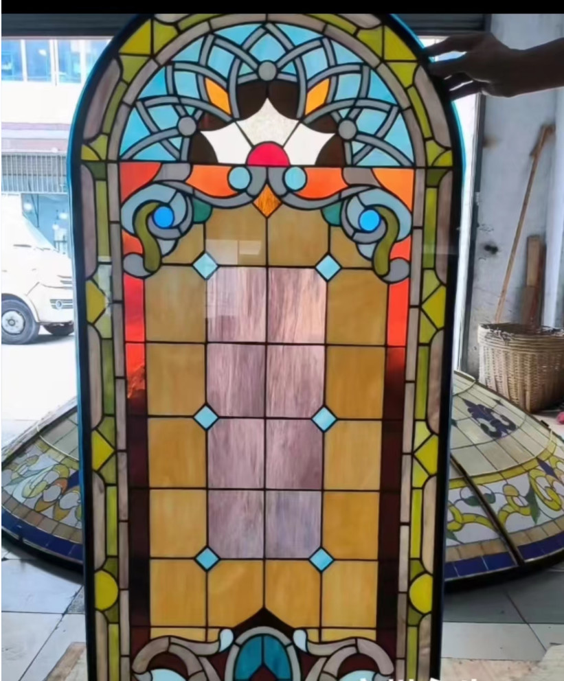 Digital Printing Stained Tempered Art Glass For Church Flat Shape