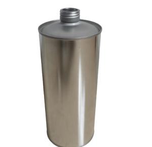 China Screw Cap Large Round Tin Containers 1L Motor Oil Can wholesale