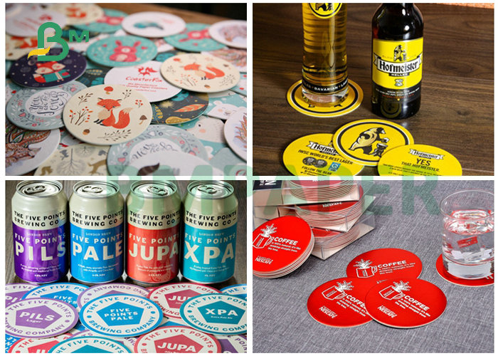 Absorbent Material Beermat Board 0.8mm 1.0mm For Paper Coasters