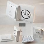 No Battery Wireless Door Bell Waterproof Plug-in Wall Socket Push Switch Button