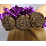 Colored Brazilian Ombre Hair Weave Weft #27 Color Straight Virgin Hair Extension
