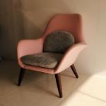 Luxury European Designer Living Room Upholstered Fabric Relax Lazy Easy Arm
