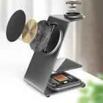 Fast Wireless Charging Aluminum Alloy Charger for iPhone Samsung Smartphones