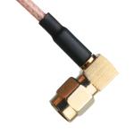 RA SMA Plug Right Angle RG316 Coaxial Cable Heat Shrink Tube Double Wall Black