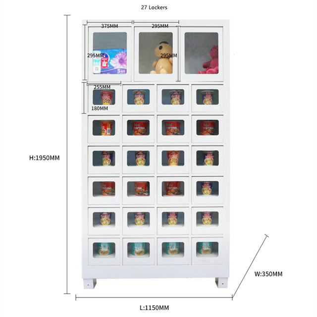 Smart Locker Candle Vending Machine With 27 Lockers Box Vending Machine
