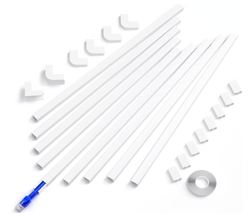 Pvc Cable Trunking Cable Channel Wiring Duct with Sticker