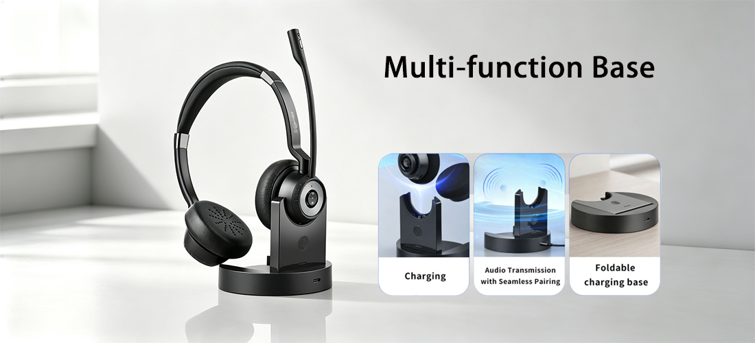 BT108 Series Dual Mode Good Wireless Headset For PC & Mobile