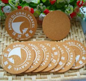 China Square waterproofing mdf cork coaster custom logo printing wooden coaster wholesale