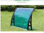 Wear Resistant Polycarbonate Door Awnings Resisting High Temperature