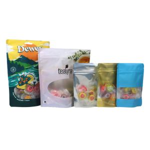 China Plastic Transparent Window Stand Up Pouch Custom For Fishing Lure Packaging wholesale