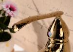Modern single lever polished brass bathroom faucet bath taps