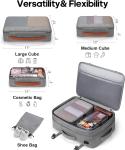 42L Carry on Luggage Flight Approved Expandable Hidden Shoulder Straps Weekender