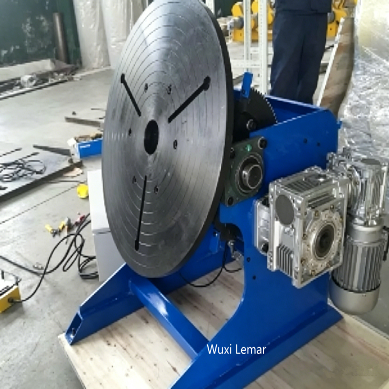 1 Ton Welding Positioner Automatic Rotary Welding Turntable for Cylinder Pipe Welding