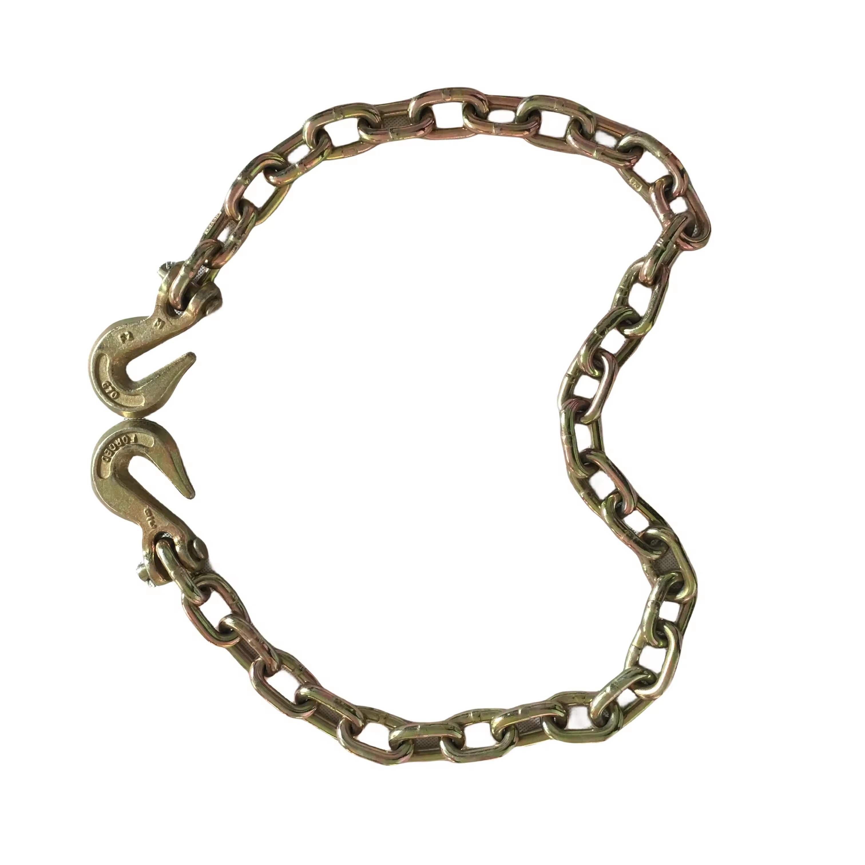 Blacken Finished G70 Galvanized Link Chain 8mm Diameter For Cargo Control Customized