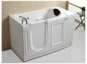 China Acrylic White Walk In Bath And Shower / Jacuzzi Walk In Tub Size 1290*765*1015mm wholesale