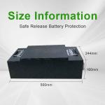 24V Golf Cart Floor Scrubber Customizable Lifepo4 Lithium Battery Pack for AGV