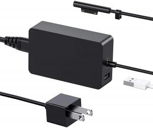 China Black Microsoft Surface 65w Power Supply Adapter Book Charger on sale
