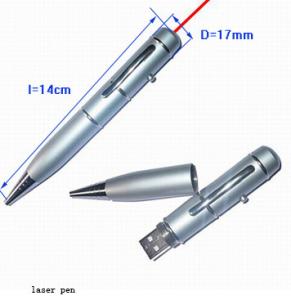 China Kongst custom usb laser pointer usb flash drive/pen usb for cooperation gift wholesale