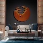 Living Room Wall Art Decor 3D Relief Painting Abstract Geometric Design 100cm
