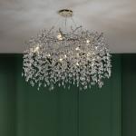 Luxury Modern Crystal Chandelier Clear Finish French Lighting