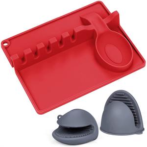 China 2 In 1 Silicone Utensil Rest Multifunctional Dishwasher Friendly wholesale