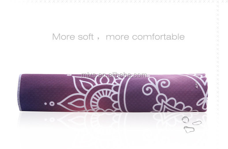 Luming YM-019 High quality Rubber Yoga Mat Non-slip Slimming Exercise Fitness Gymnastics Mat for All Types of Yoga