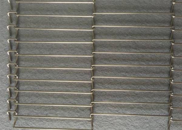 Acid Resistant Flat Flex Conveyor Belt 316L Stainless Steel For Chemical