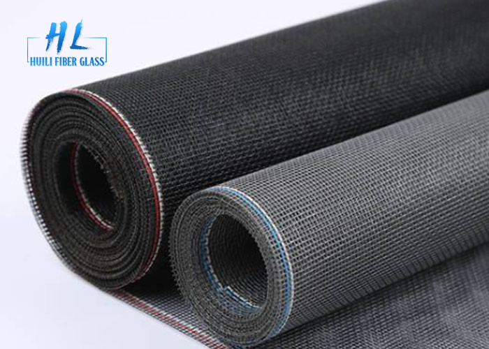 Fireproof Fiberglass Window Screen PVC Coated Different Colors