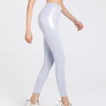 Yoga Shiny Bronzing Workout Leggings Tights High Waist Hip Lift Fitness Yoga