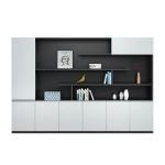 79 Inch Office Wooden Filing Cabinets White OEM 5 Door Storage Cabinet