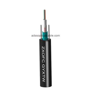 China Outdoor Armoured GYXTW Fiber Optic Cable 2 4 6 Core Single Mode wholesale