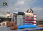 PVC Pirate Theme Inflatable Jumping Castle Bouncer 4 X 3m Outdoor Grey Color