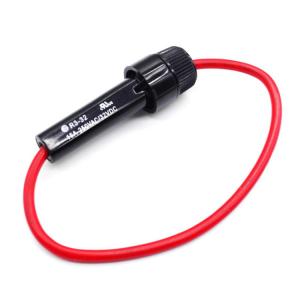 China 250V AC 20 Amp Inline Fuse Holders Waterproof 6 x 32 With 12AWG 14AWG Cable wholesale