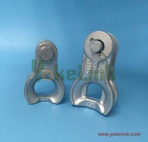 China 50 KN HDG carbon steel Thimble clevis for guy grip wholesale