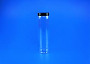 China Food Storage PET Plastic Jars With Colorful Cover Round Shape 55 * 199MM Outside wholesale