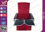Aluminum Alloy Leg Cinema Theater Auditorium Chairs With Full Size Dual Folding