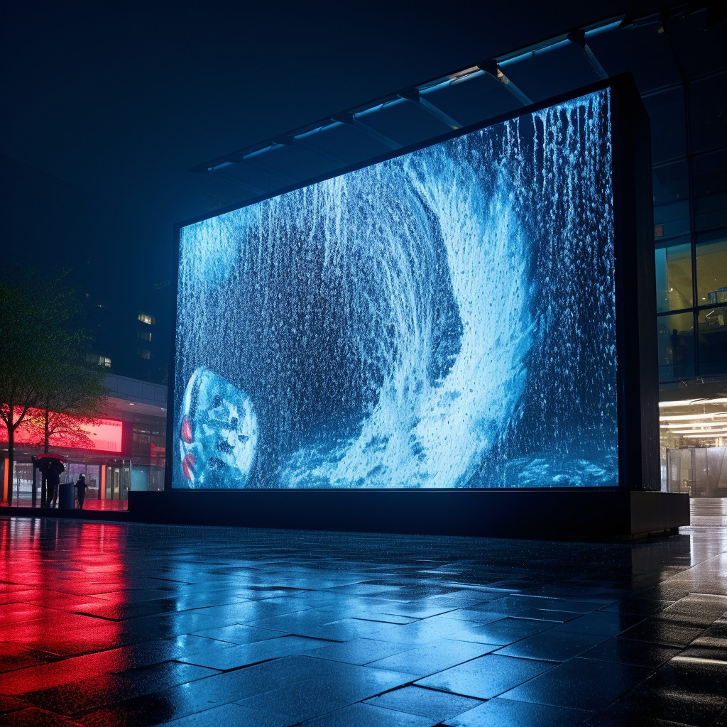 Ultra Bright 4500nit Contrast Ratio Waterproof 3mm LED Display Screen For Outdoor