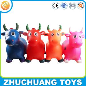China phthalate free pvc music color painting bull cow riding toys for kids wholesale