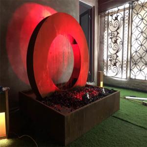 China Rusty Corten Steel Water Feature 2mm Decorative Water Fountains wholesale