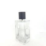 Perfume Bottle Glass Square Thick Bottom Snap On Glass Bottle Spray Perfume