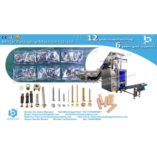 New design table type counting packing machine with 8 bowls and bucket conveyor