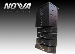 China Line Array Pro Audio Equipment For Event And Outdoor Shows , Black Color wholesale