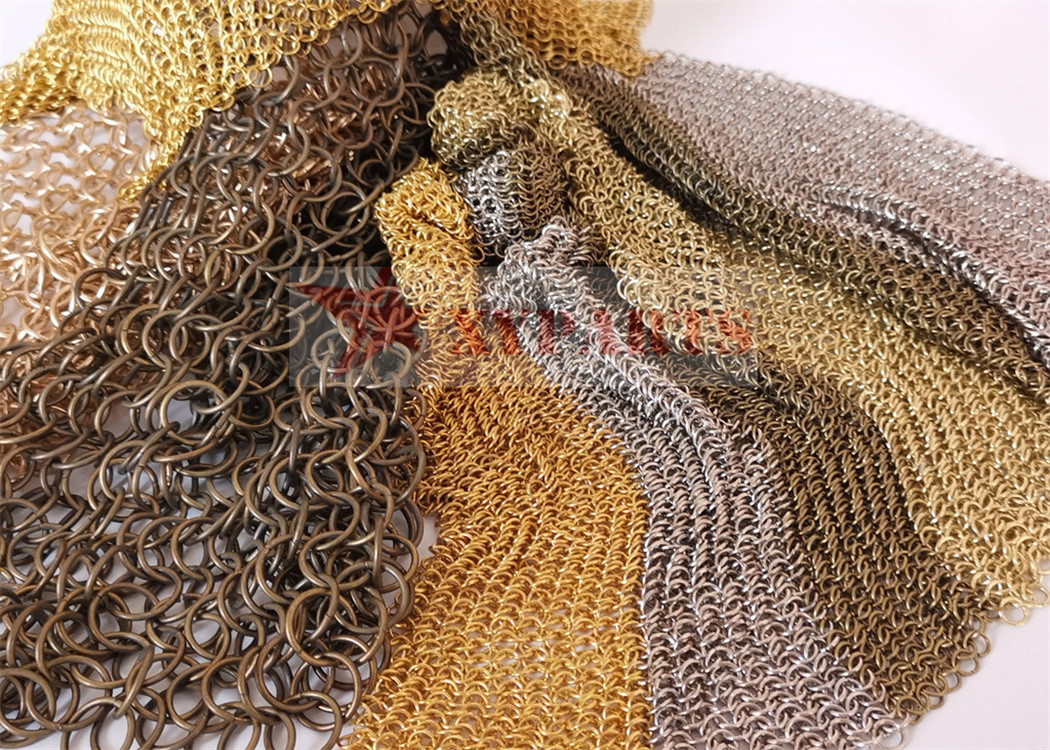 Stainless Steel Round Metal Ring Mesh For Building Decoration
