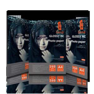 China A4 260gsm Resin Coated Photo Paper , Rc Satin Photo Paper For Inkjet Printer wholesale