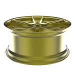 2PC Forged Rims 20 And 21" Polished Gold 5x112 Bolt Pattern For Audi S6 C8