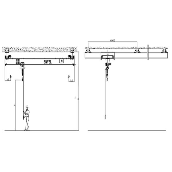 China's high-quality and low-cost explosion-proof hanging electric single beam crane, hanging crane supplier, 8T single
