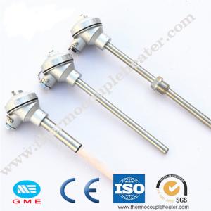 China Sheathed Industrial Thermocouple Rtd Type K J Ss304 Ss316 For Glass Industry wholesale