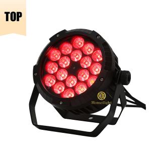 China 18*18W 6 In 1 Flat Par LED Lights , Par LED RGBWAUV 5000 Lumens For Wedding Party DJ wholesale