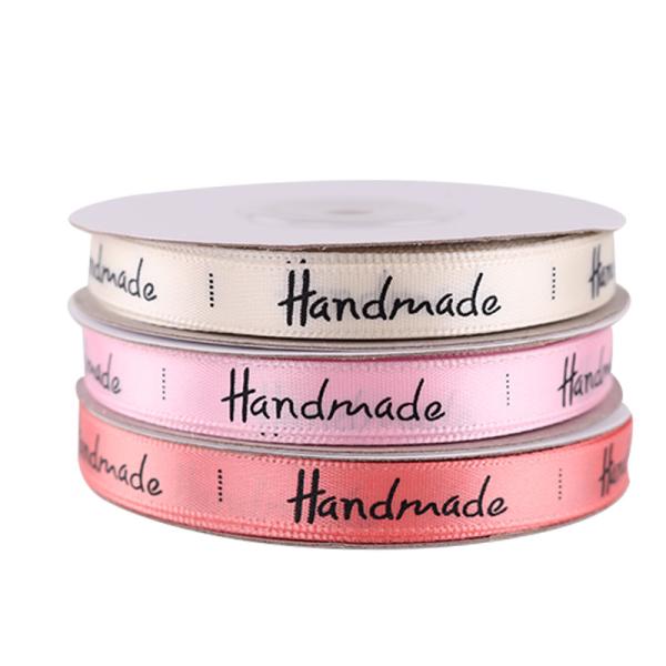Handmade Printed Polyester Satin Ribbon For Bow Craft Wedding Party Decoration Gift packaging Accessories